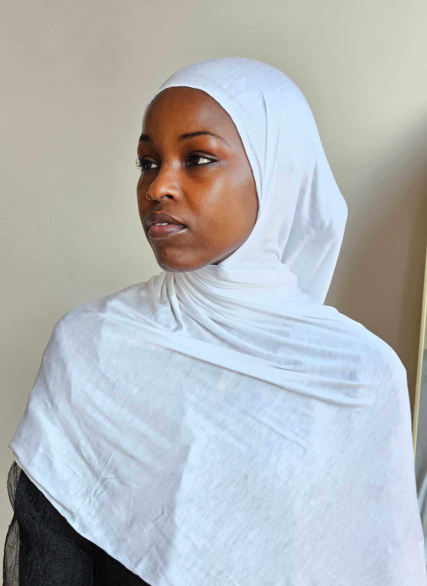 Jersey Hijab - White