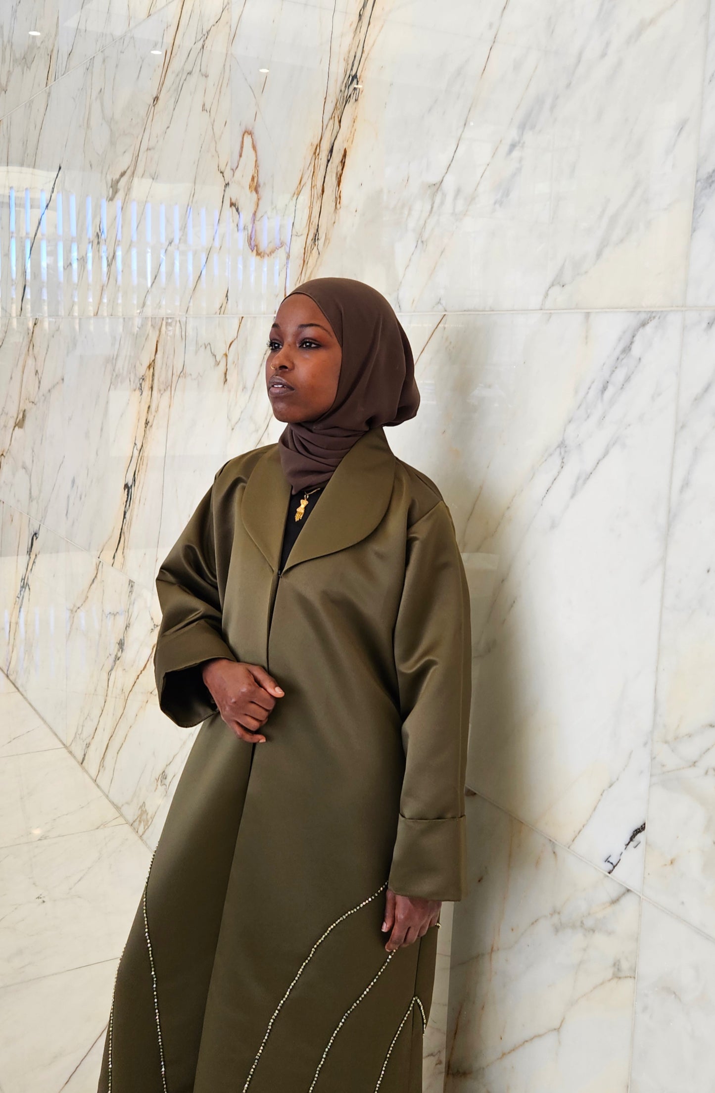 Olive Green - Aurora Abaya Collection