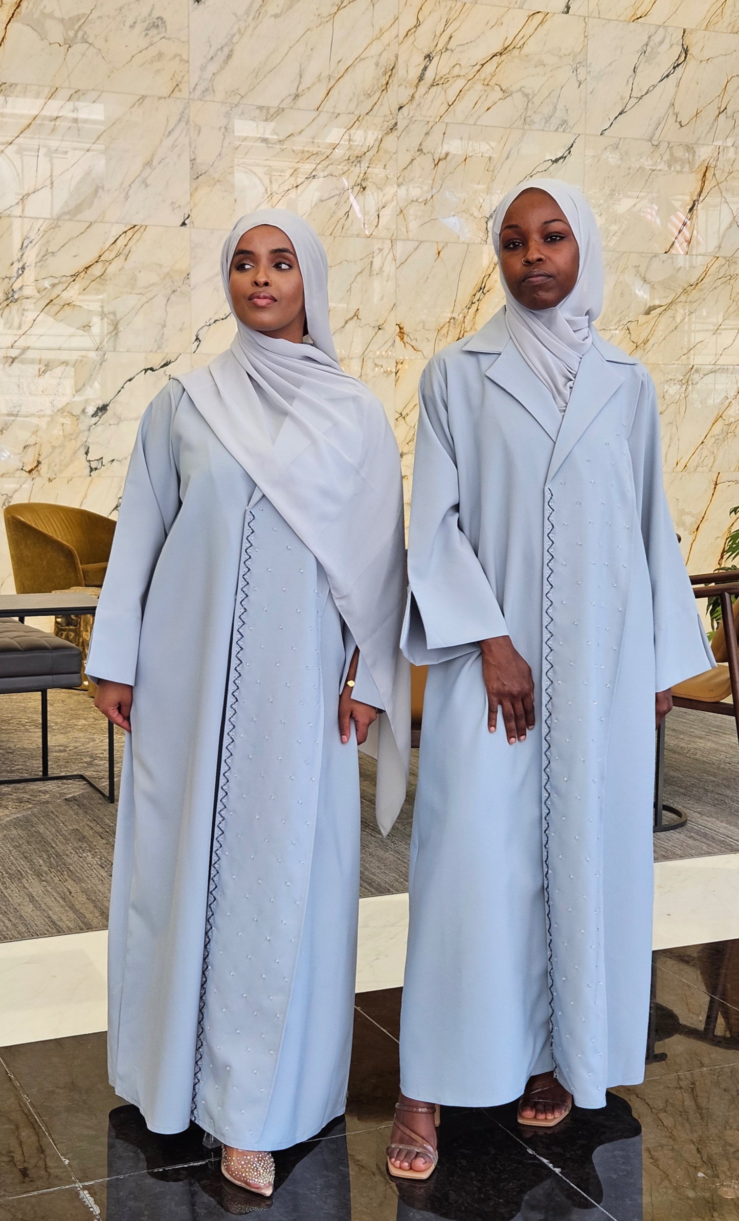 Silver Grey - Aurora Abaya Collection
