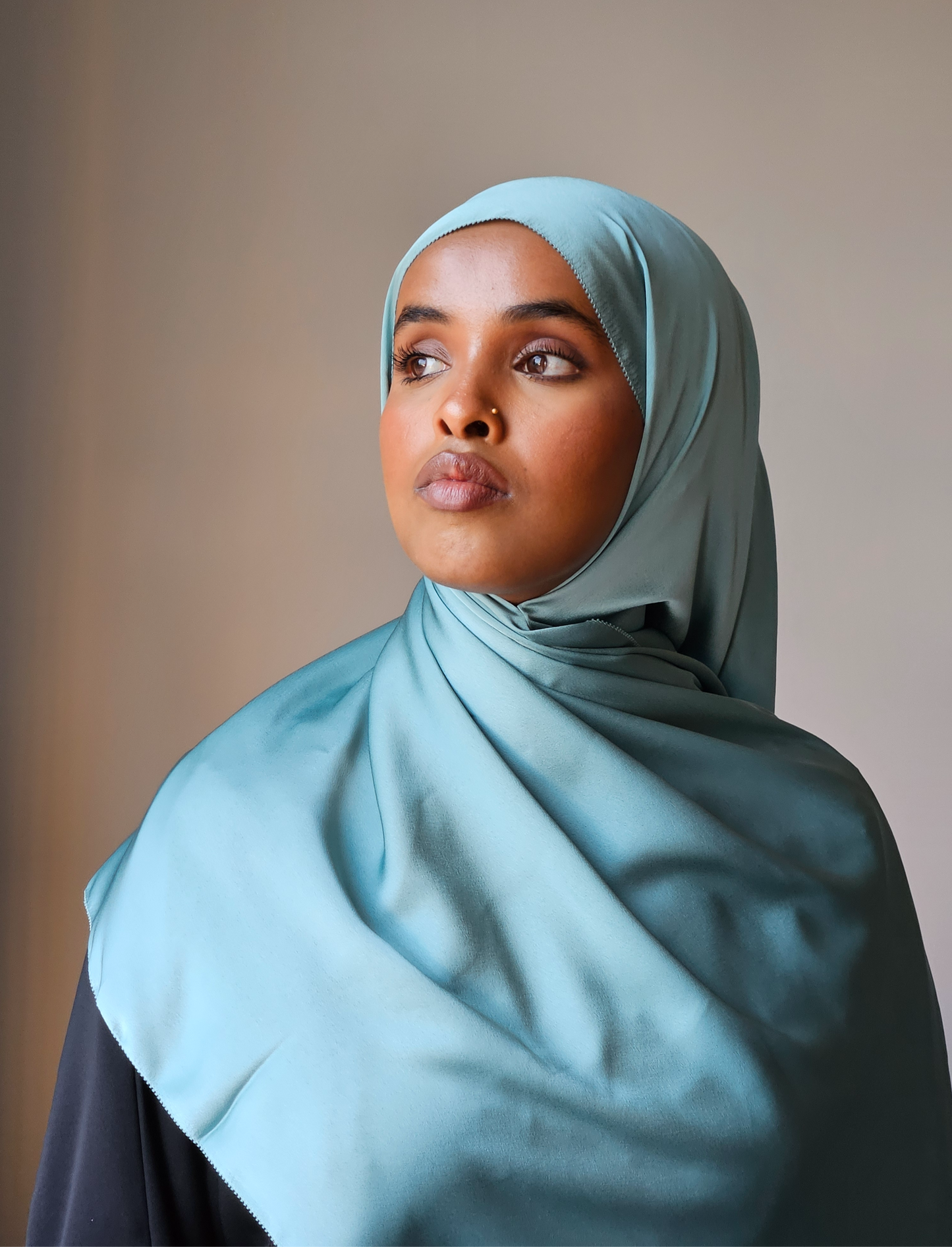 Aqua Silk Scarf