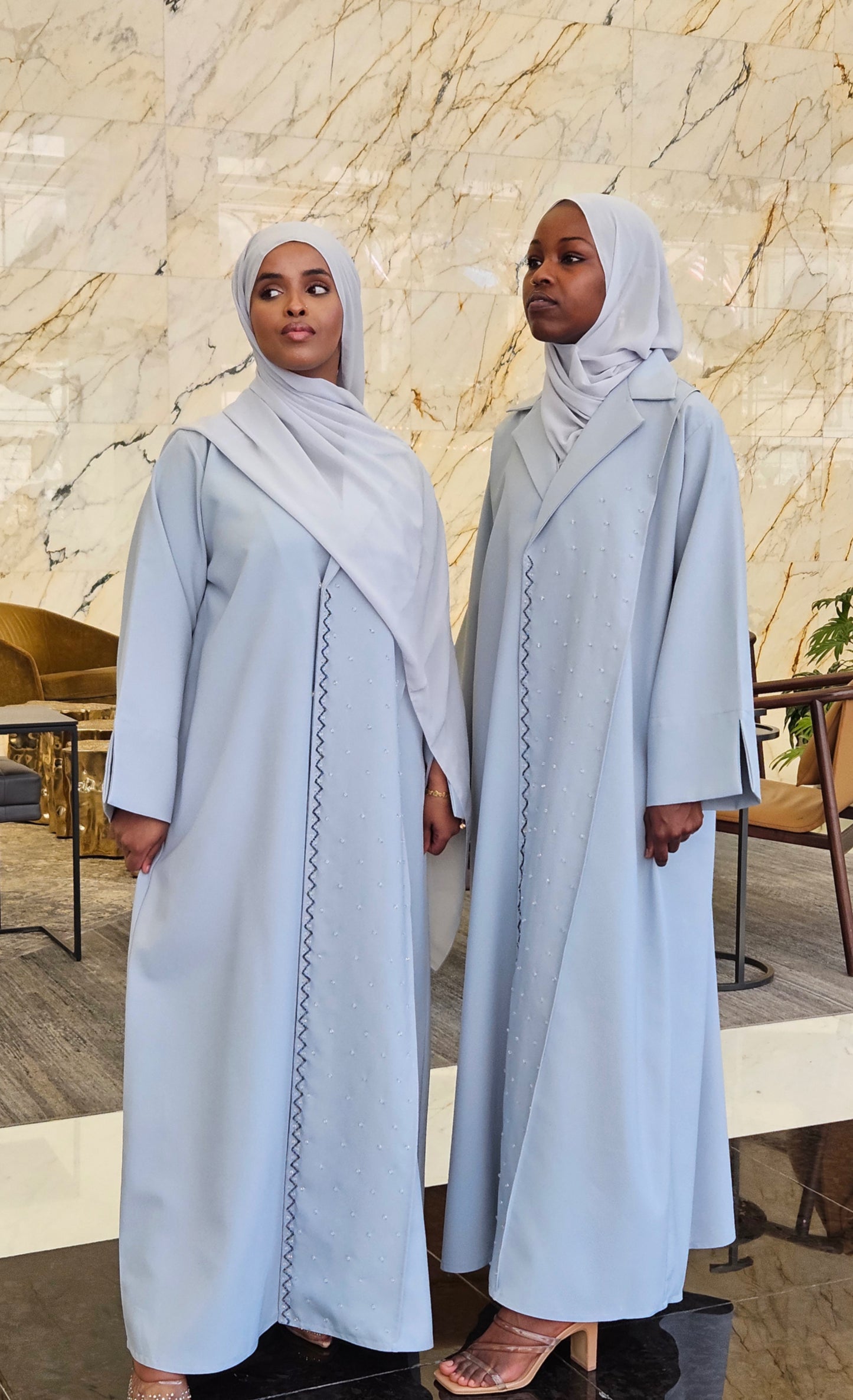 Silver Grey - Aurora Abaya Collection