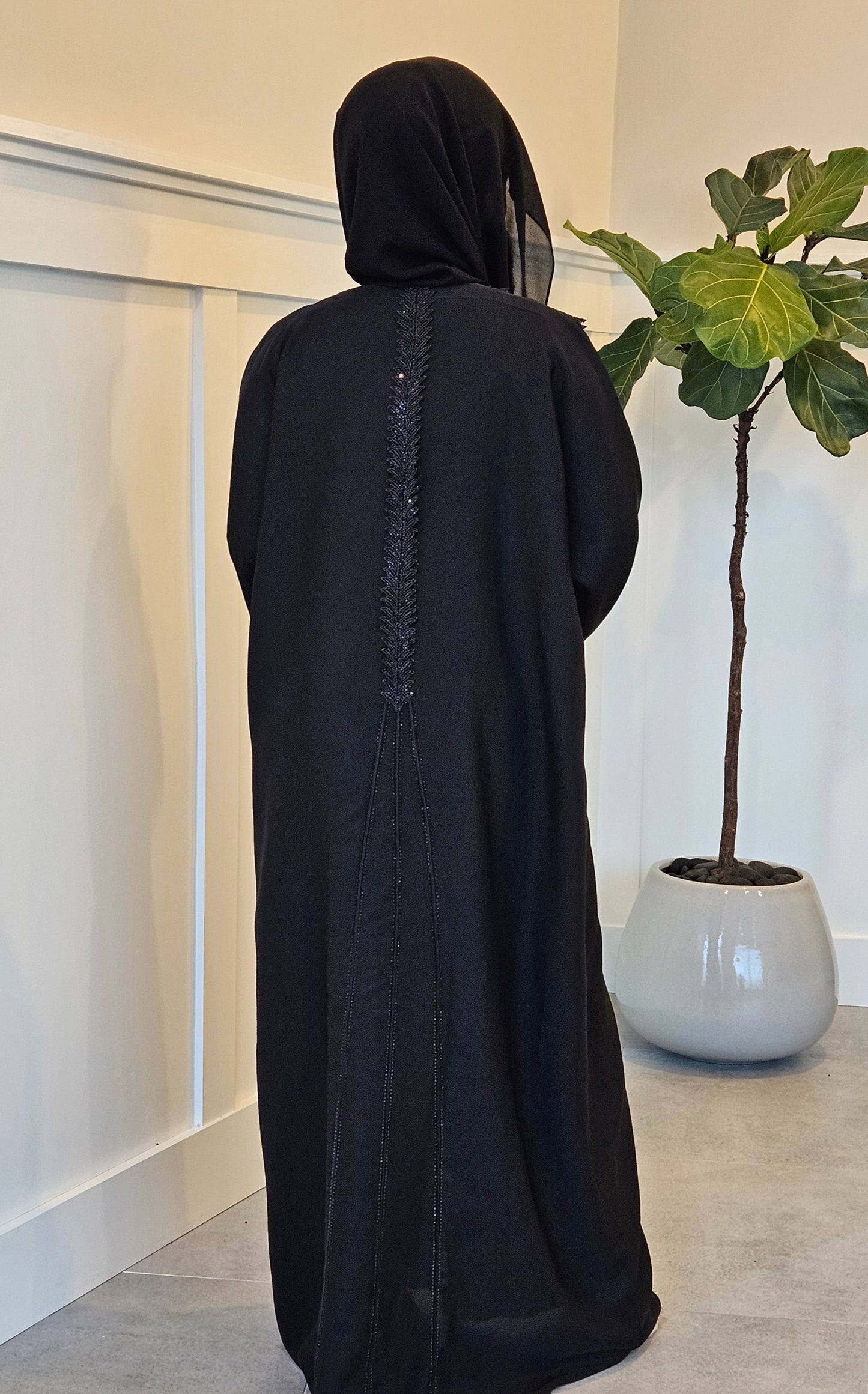 Ethereal Ebony Abaya