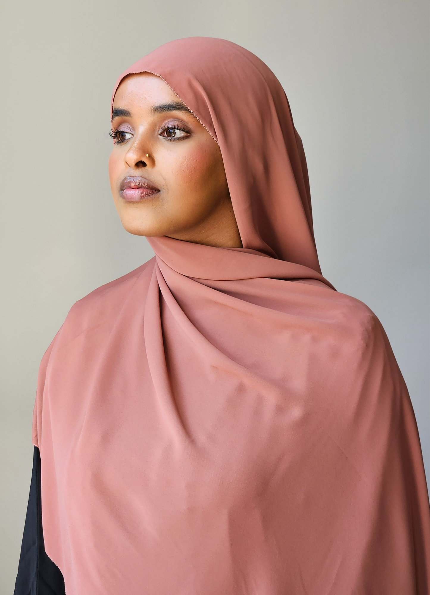 Copper Red Ethereal Chiffon