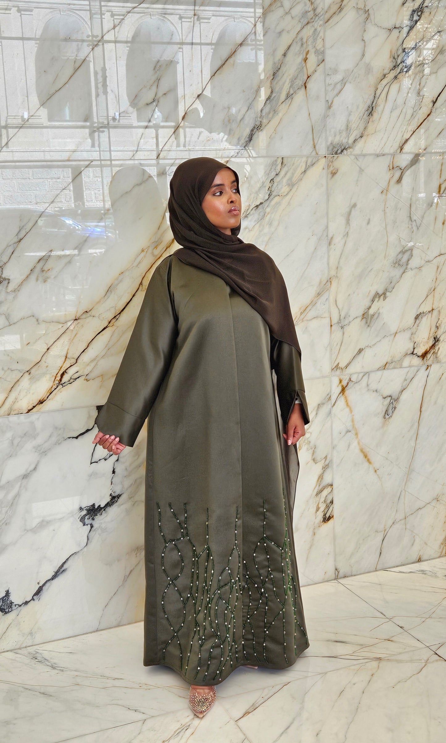 Deep Green - Aurora Abaya Collection