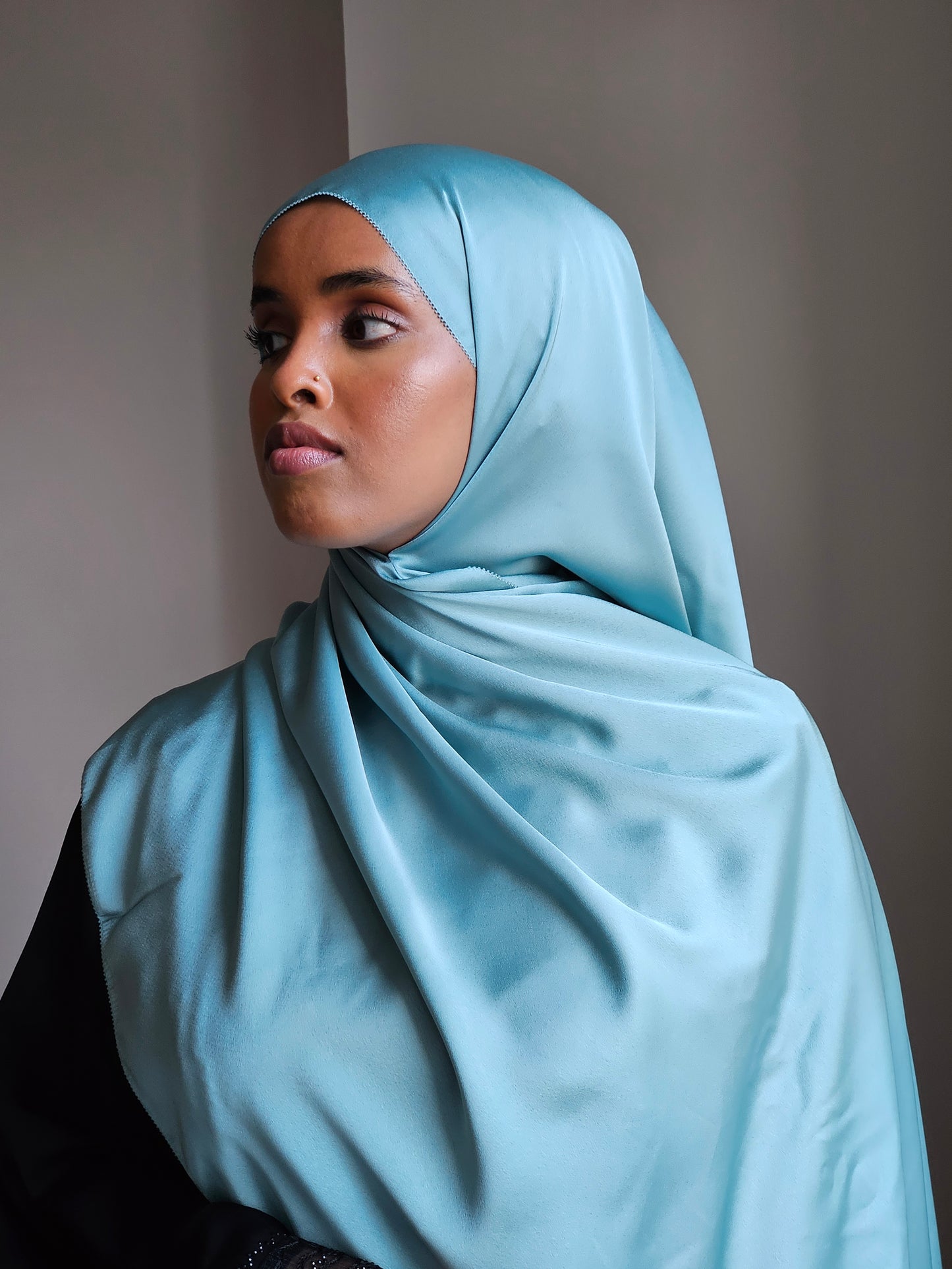 Aqua Silk Scarf