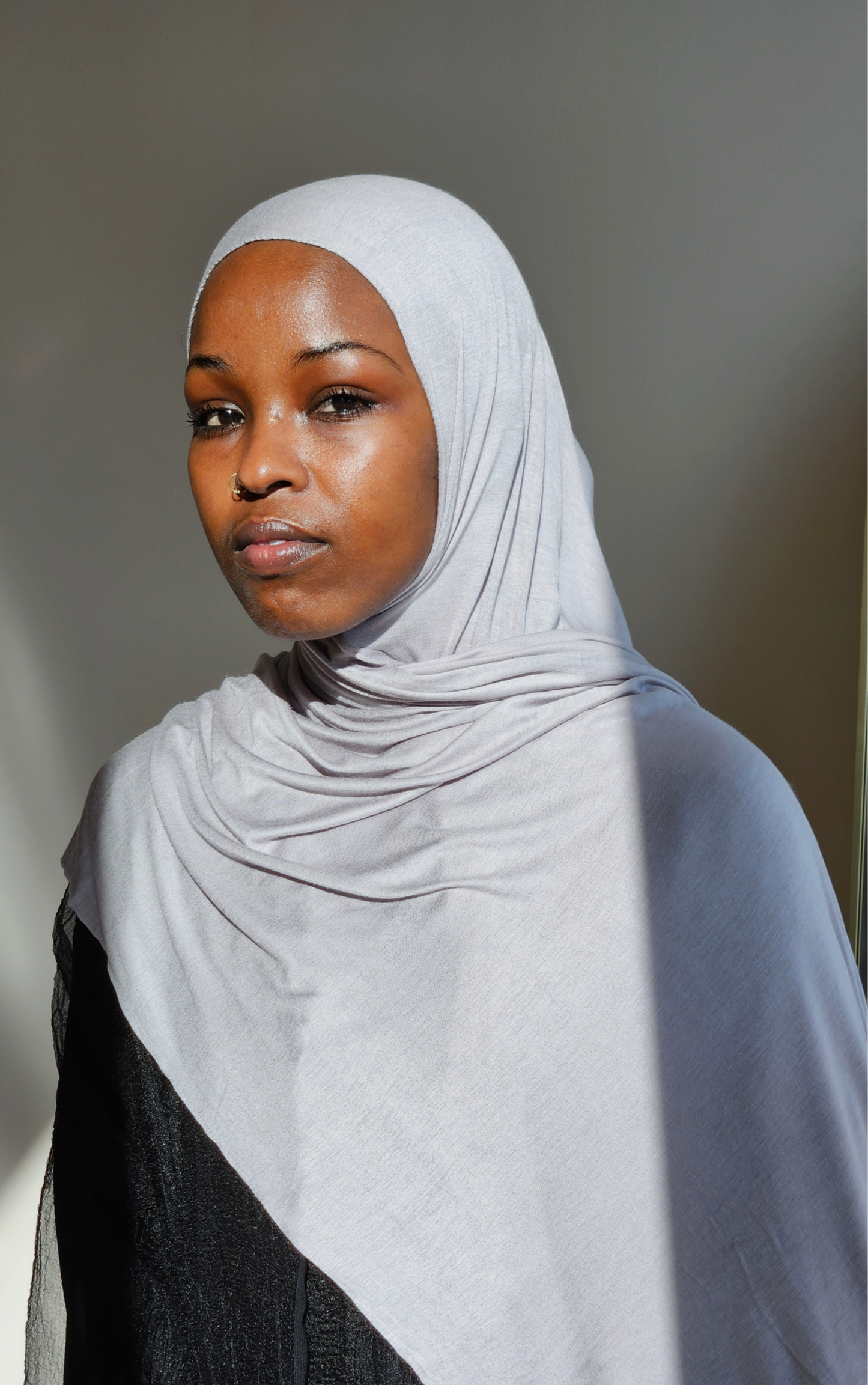 Jersey Hijab - Light Grey