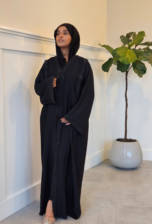 Ethereal Ebony Abaya