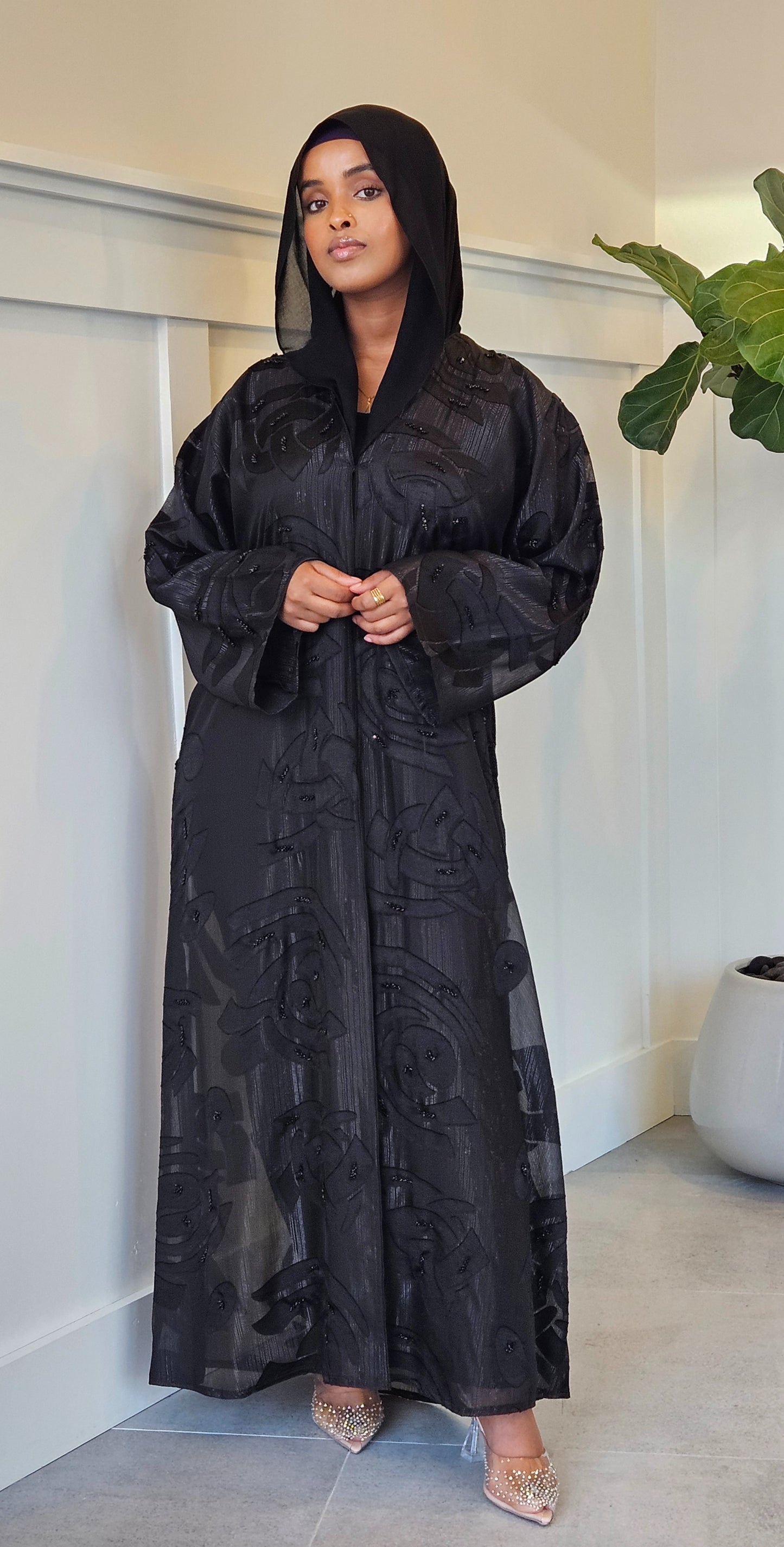 Silken Noir Abaya