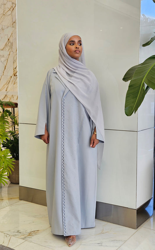 Silver Grey - Aurora Abaya Collection