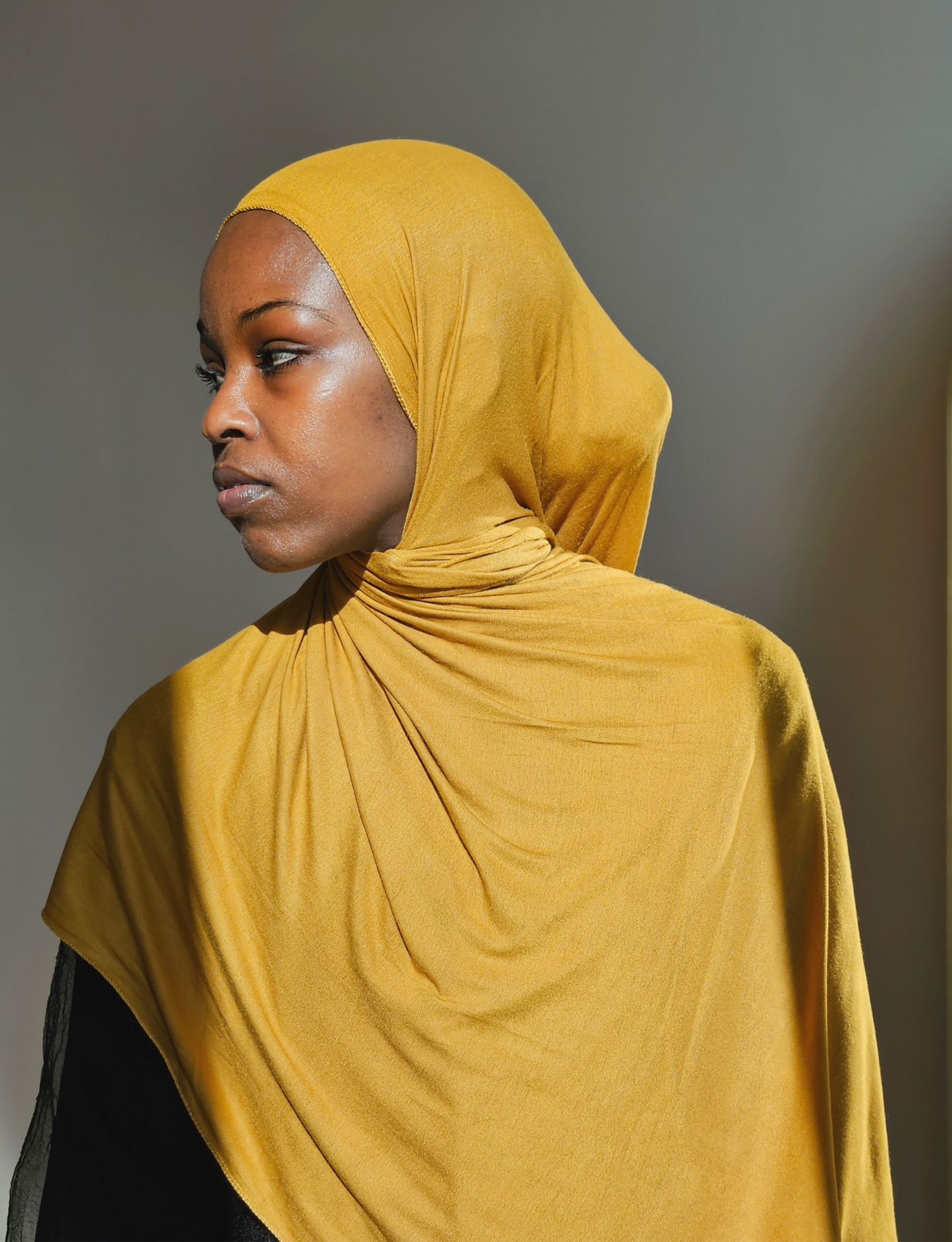 Jersey Hijab - Mustard