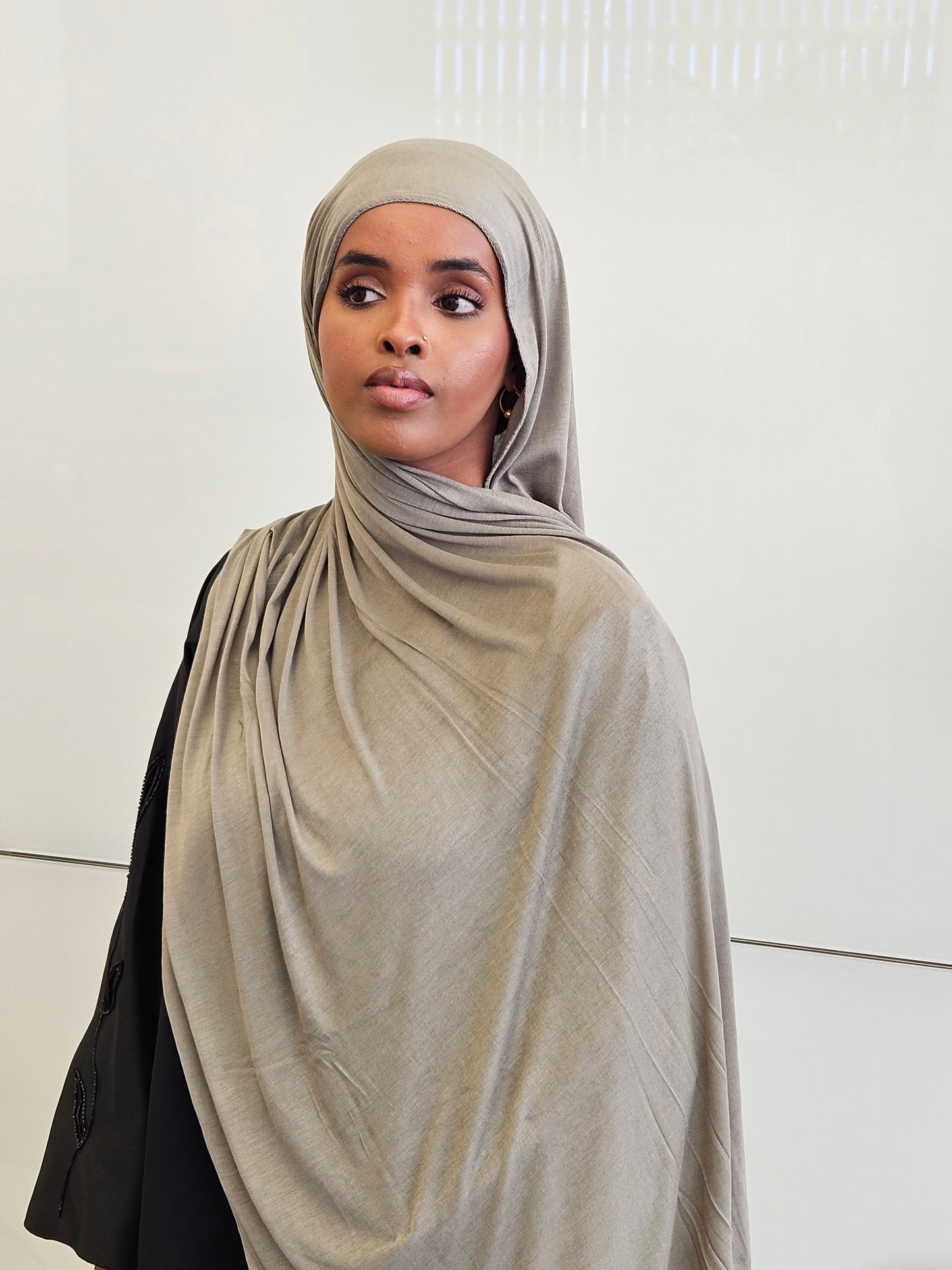 Jersey Hijab - Basil Green