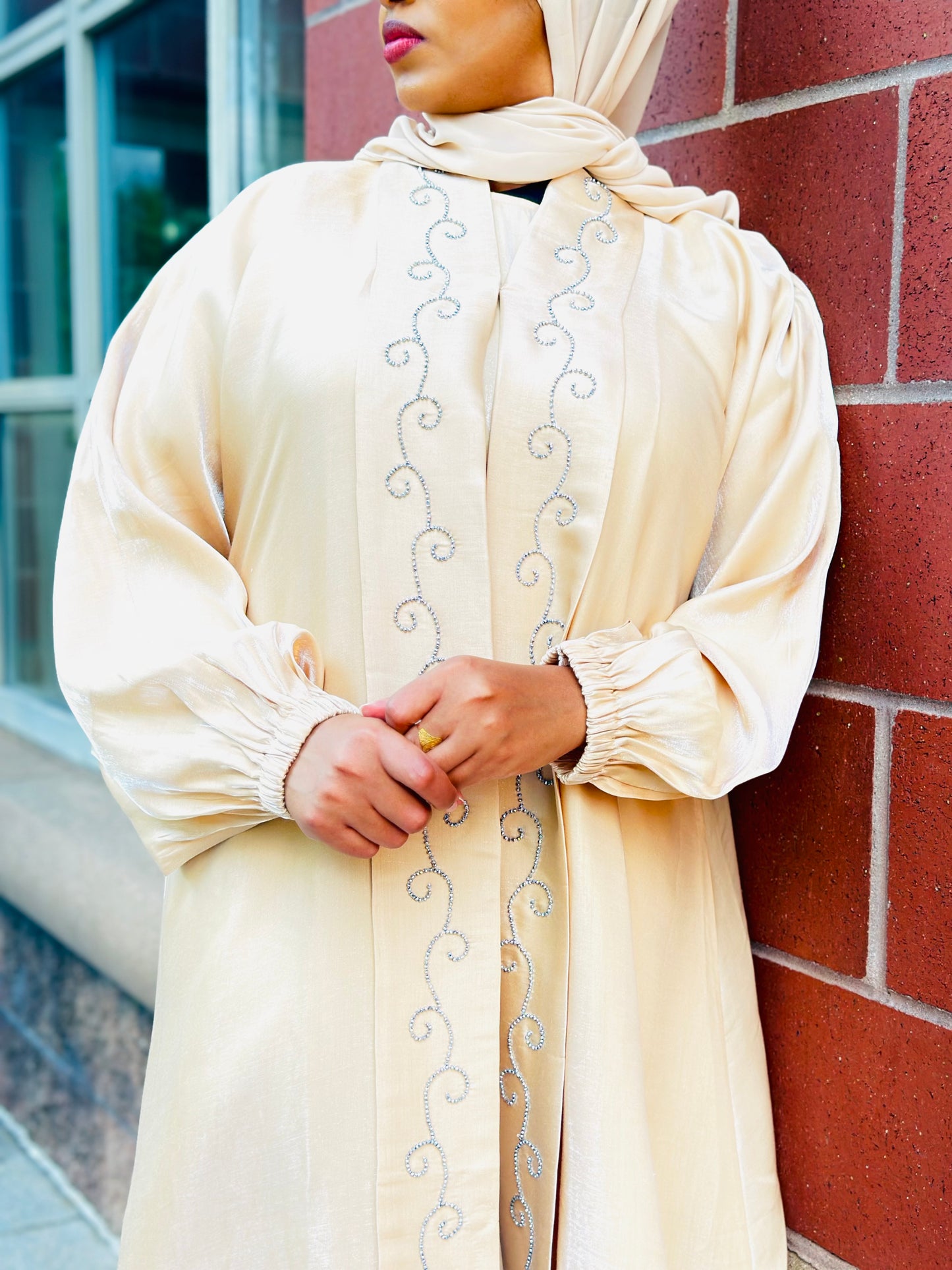 Beige Abaya MF