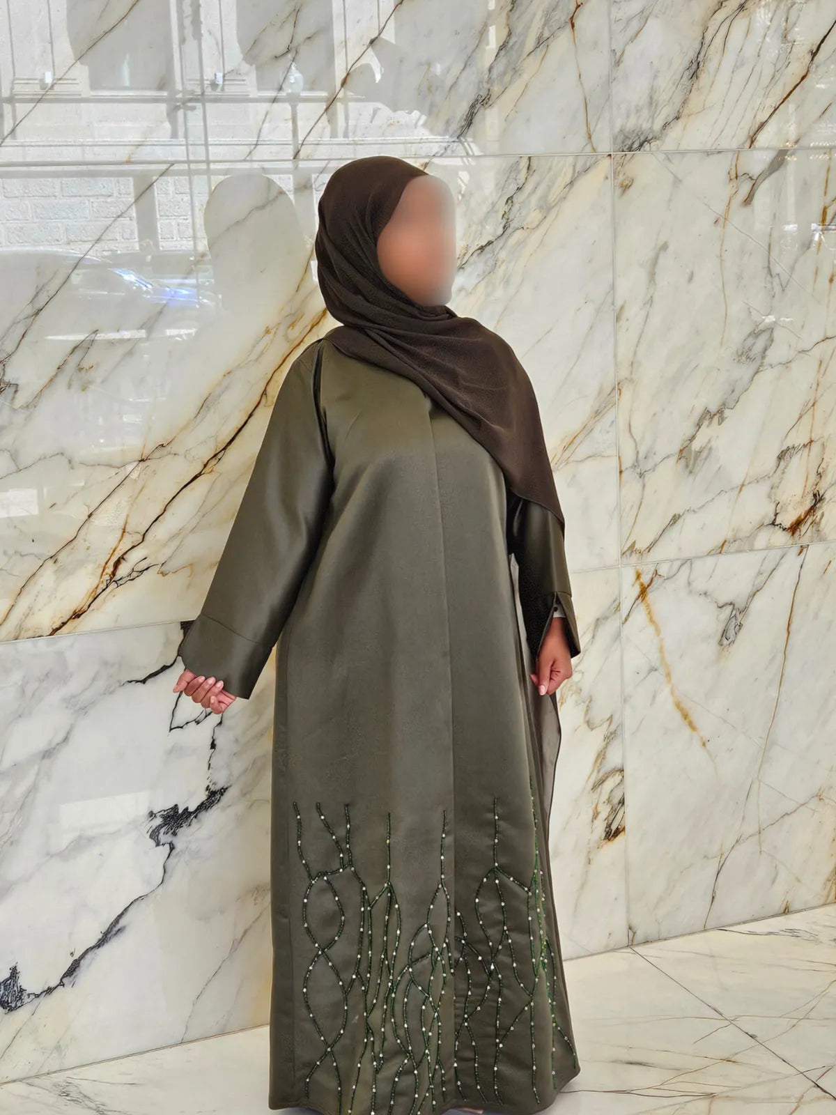 Deep Green - Aurora Abaya Collection
