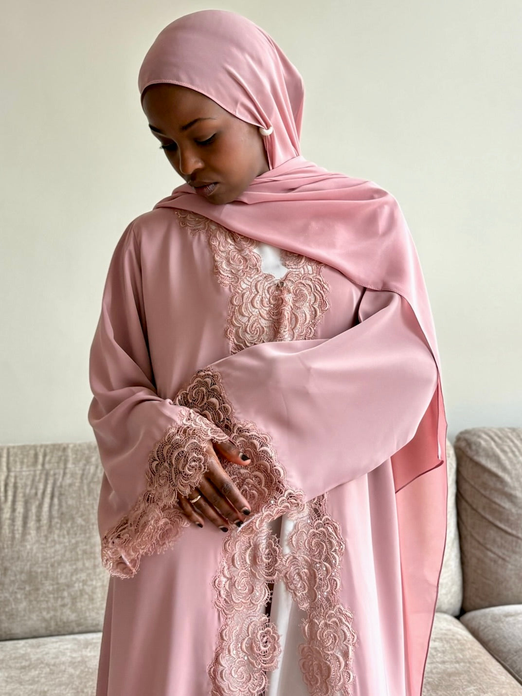Nura Serene-Blush Veil