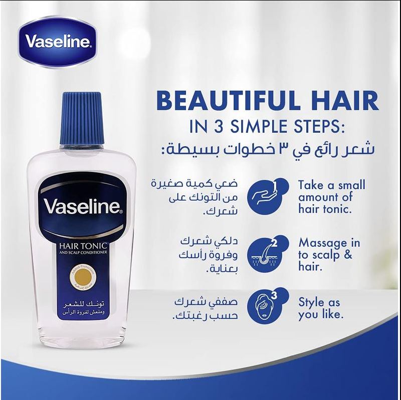 VASELINE HAIR TONIC AND SCALP CONDITIONER - 200ML