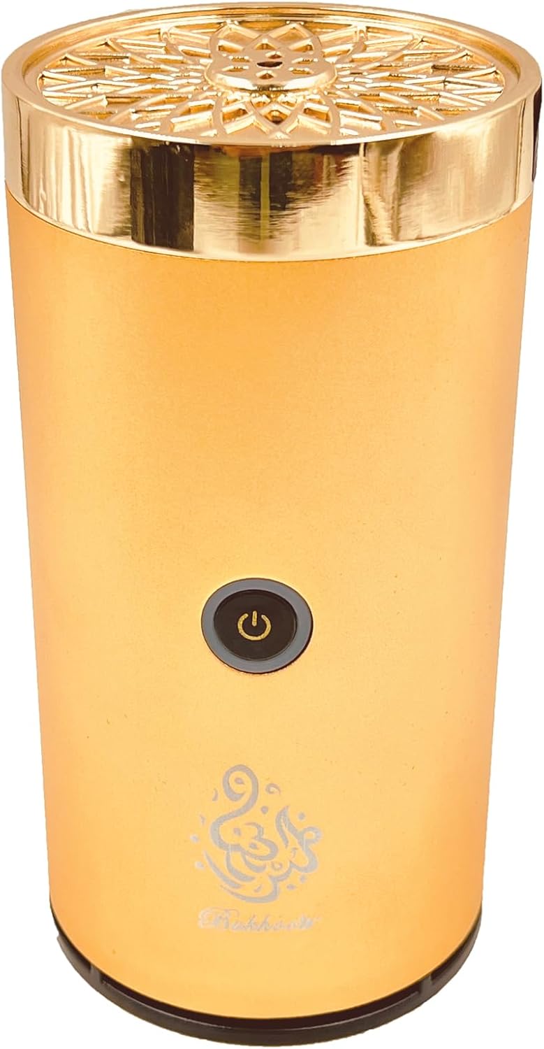 2 in 1 Electric Incense Burner/Hair Bakhoor Comb - Portable USB Rechargeable - Yellow