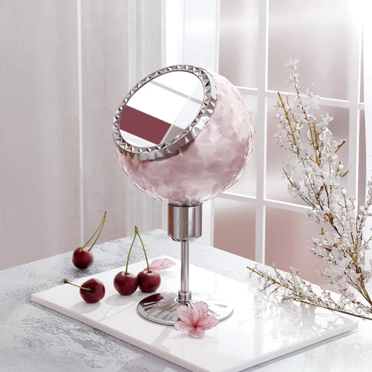 Naseem Asmira Aqua Parfum 100ml pink and silver perfume bottle displayed with fresh cherries and floral decor