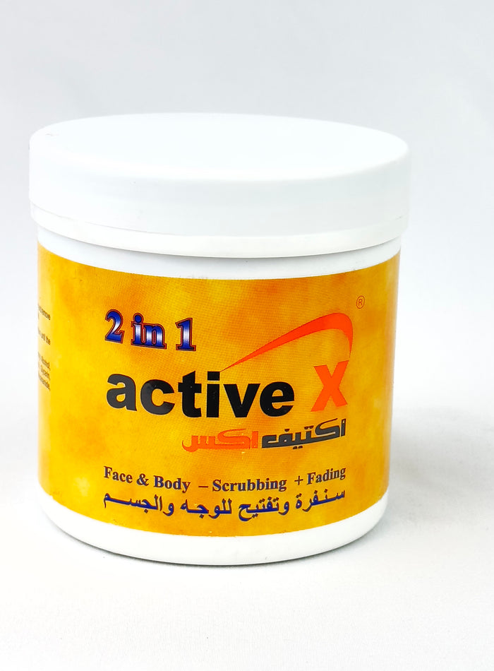 ACTIVE X 2 IN 1 SCRUBBING & LIGHTENING FOR FACE & BODY 500ML