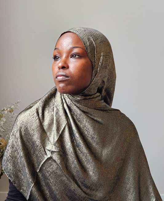 Gleaming Elegance: Metallic Pashmina Scarf Collection