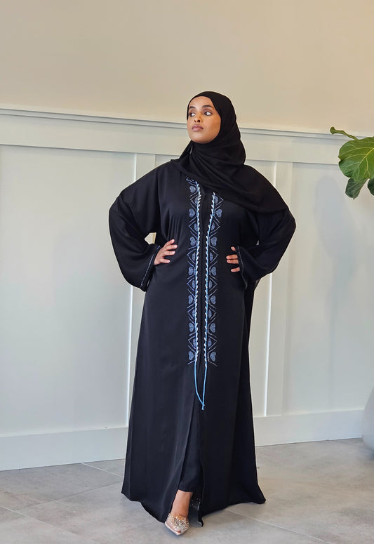 Obsidian Blue Essence Abaya