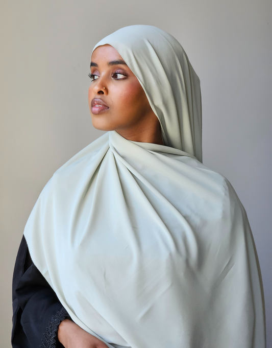 Aquamarine Ethereal Chiffon