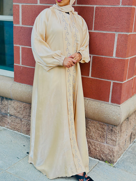Beige Abaya MF