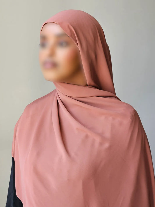 Copper Red Ethereal Chiffon