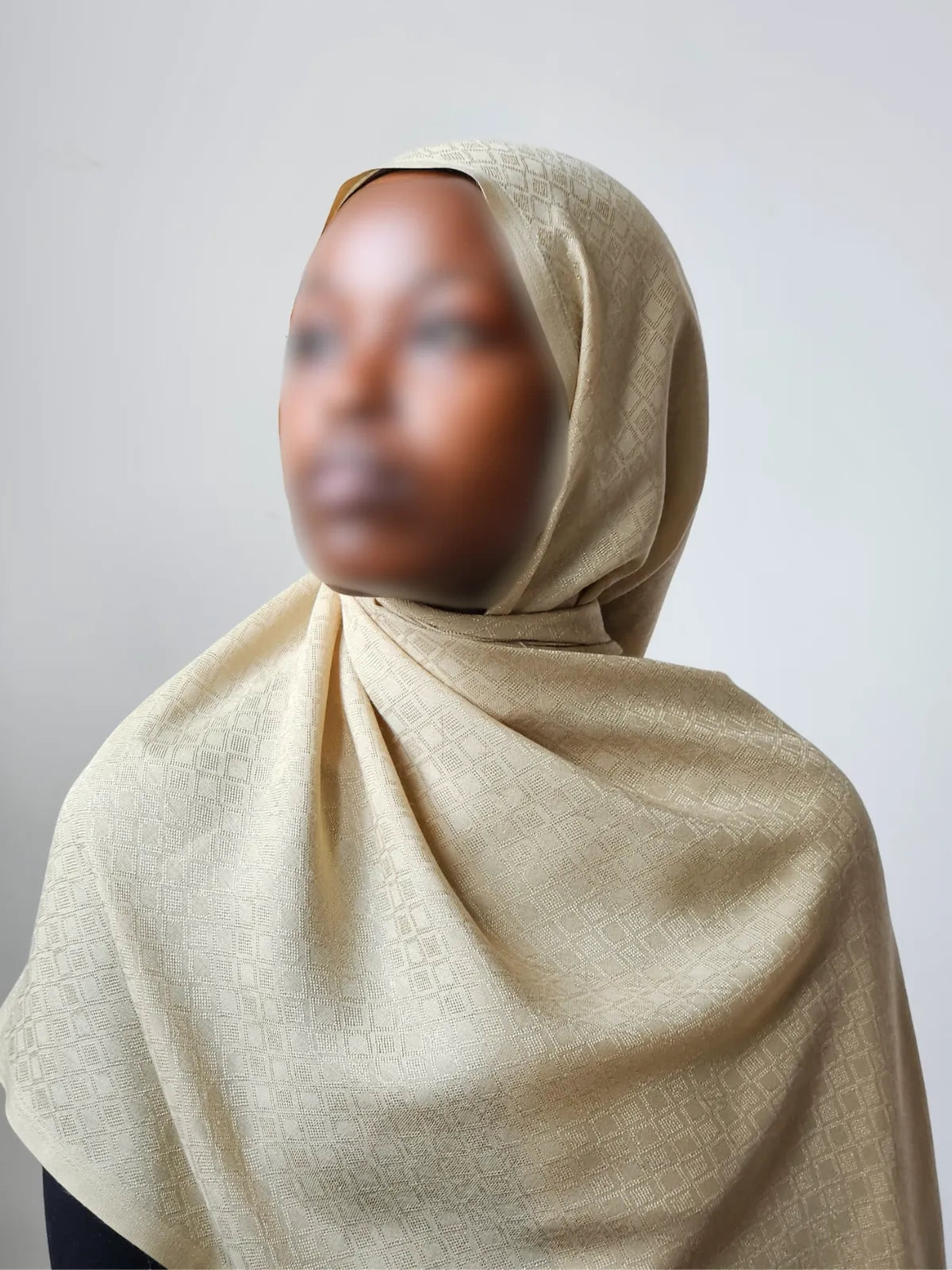 Cream Crimson Essence Hijab