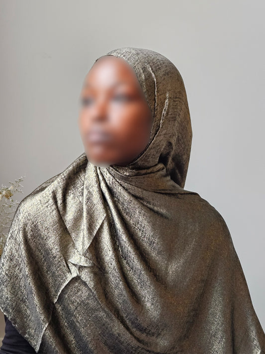 Gleaming Elegance: Metallic Pashmina Scarf Collection
