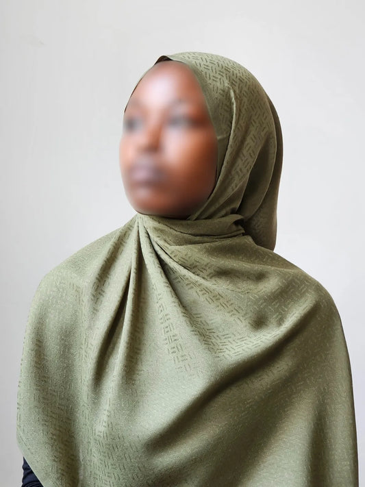 Green Crimson Essence Hijab