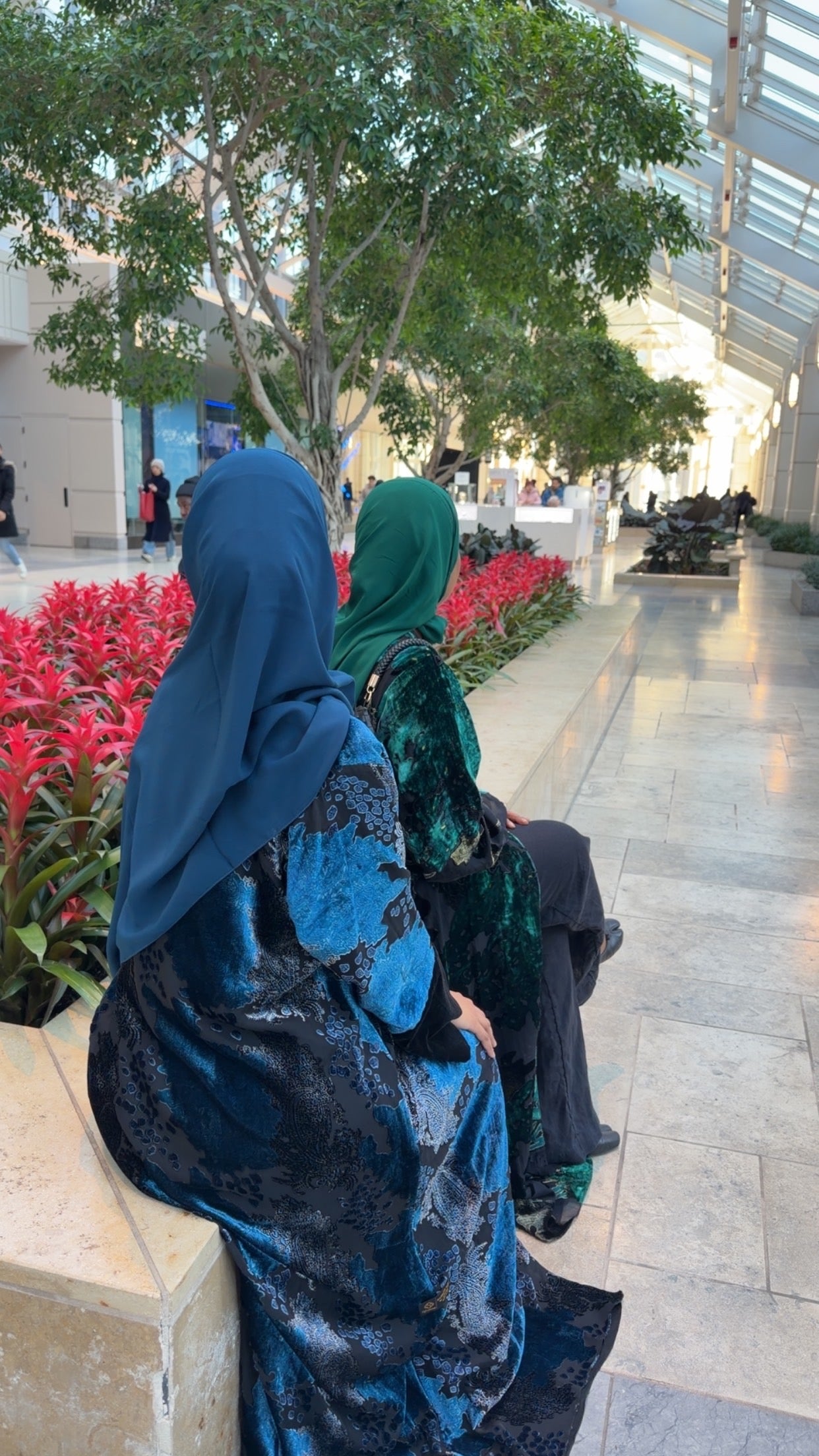 Velvet Serenity Abaya - Blue