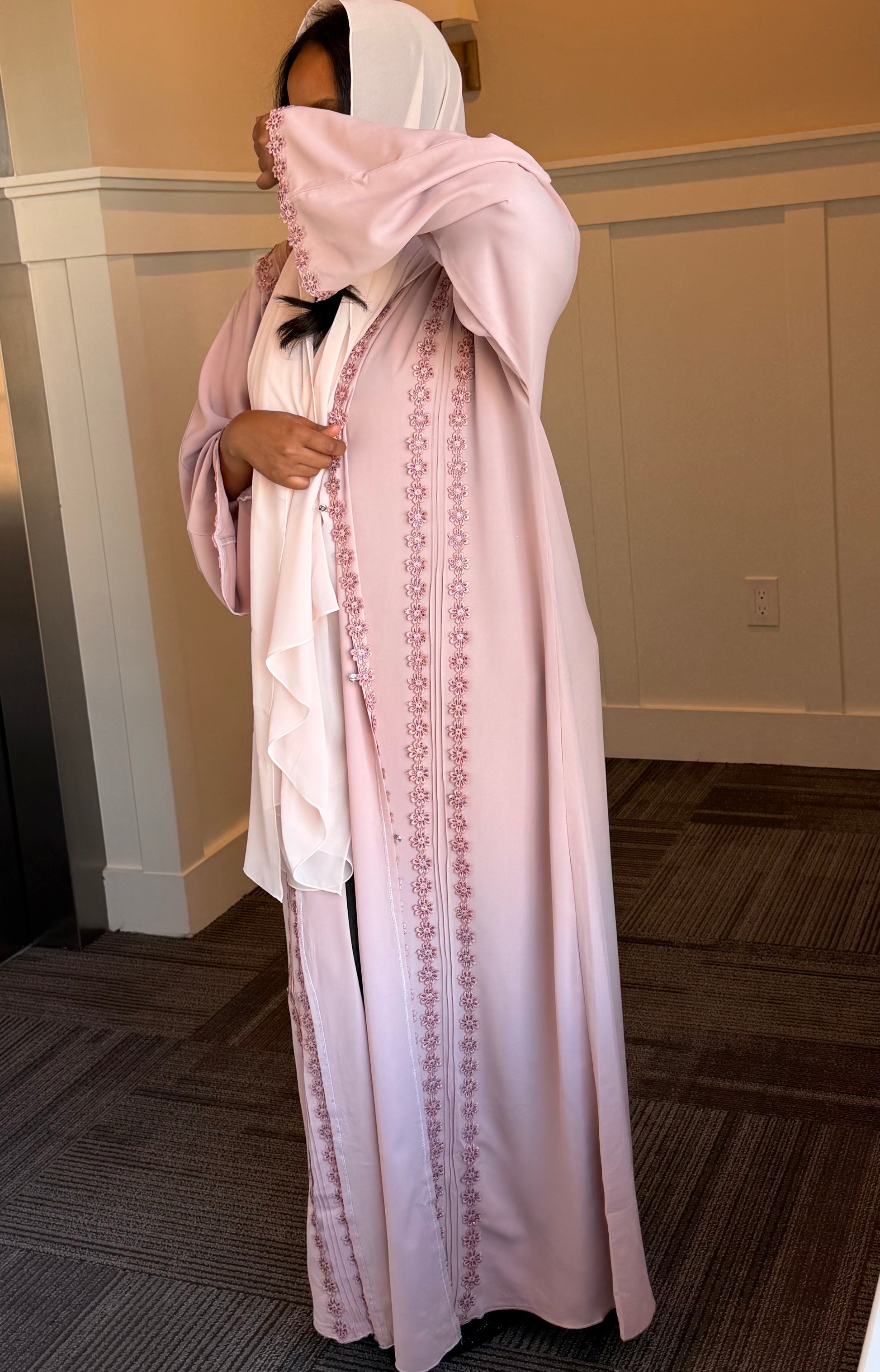 Rimal Abaya - Pink