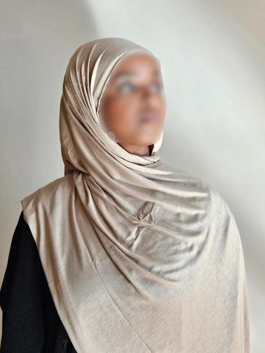 Jersey Hijab - Acru