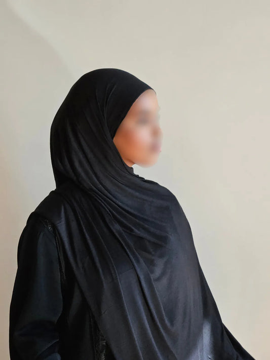 Jersey Hijab - Black