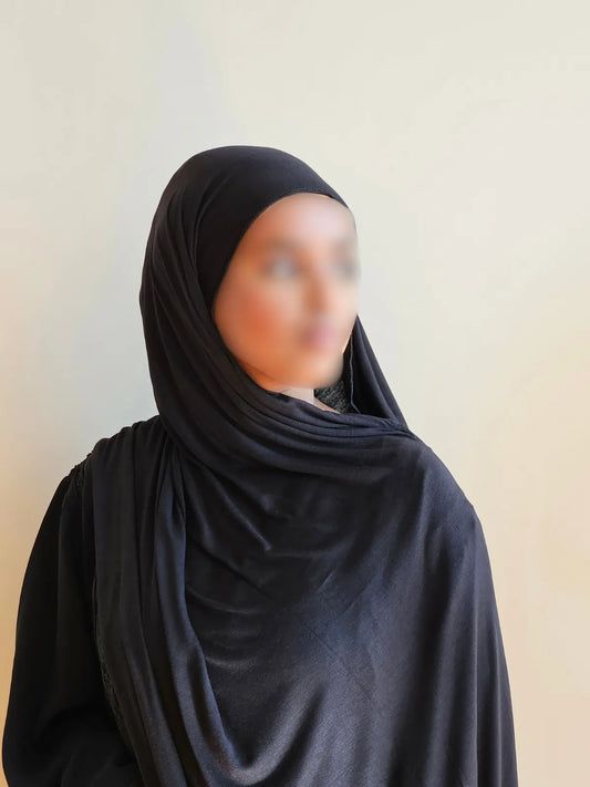 Jersey Hijab - Black