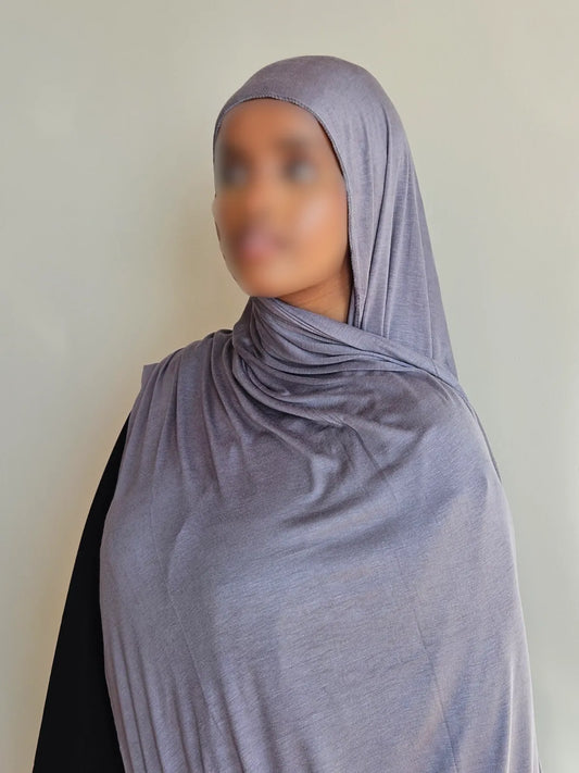 Jersey Hijab - Grey