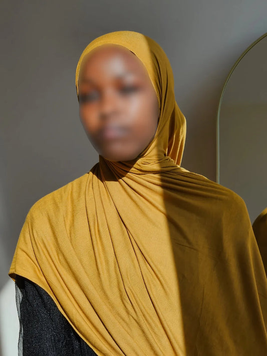 Jersey Hijab - Mustard