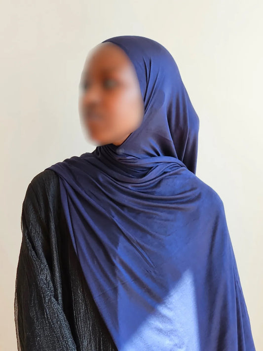 Jersey Hijab - Navy Blue
