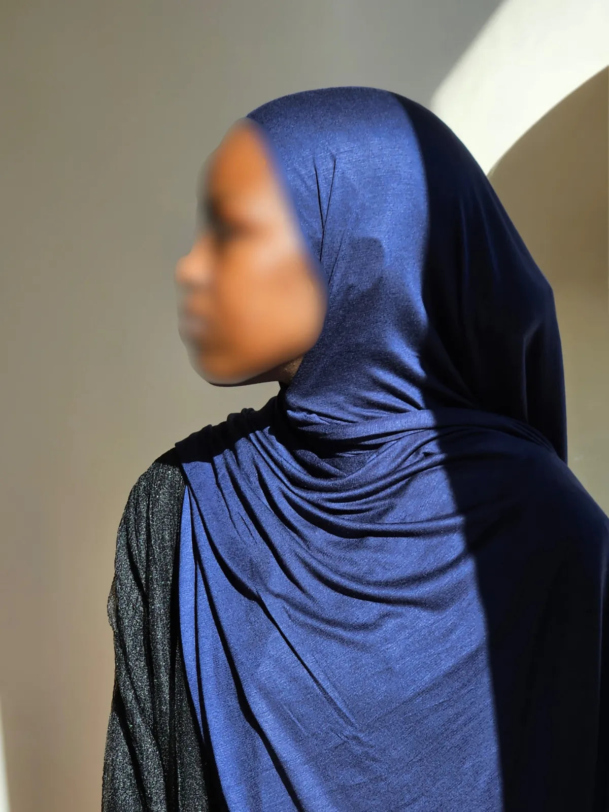 Jersey Hijab - Navy Blue