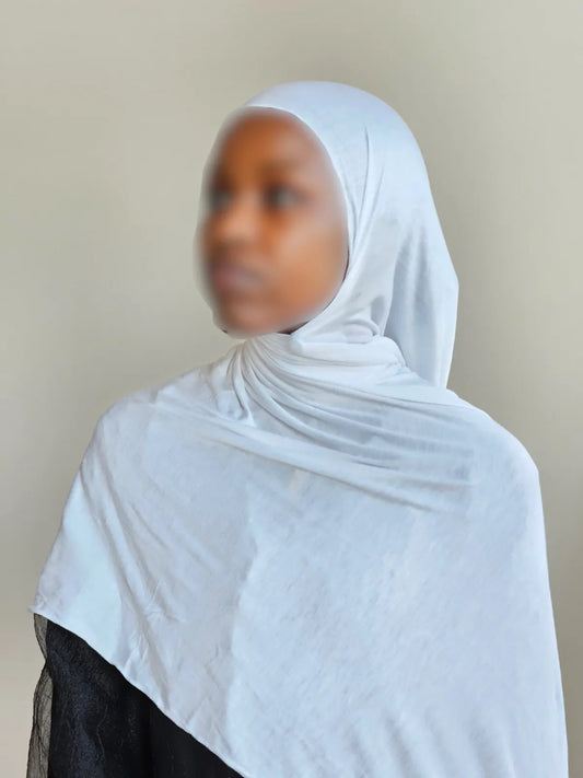 Jersey Hijab - White