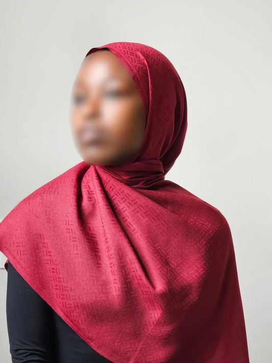 Maroon Crimson Essence Hijab