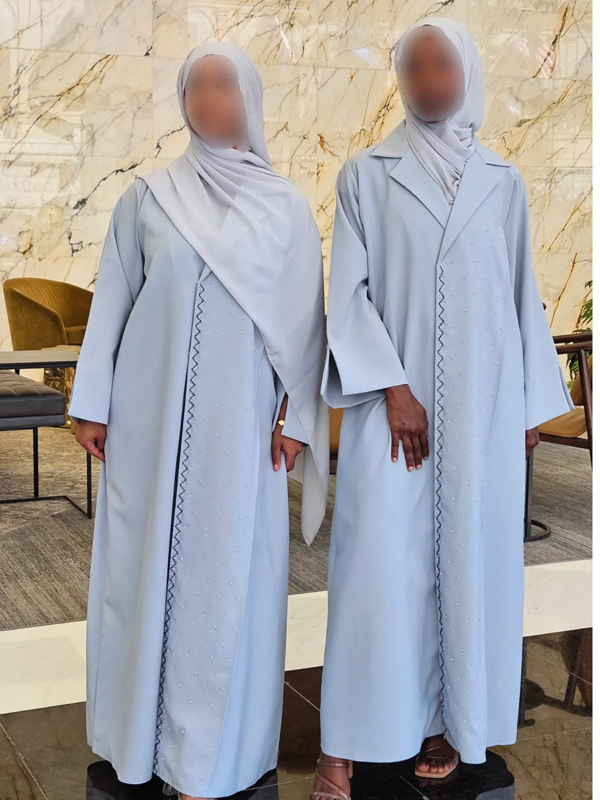 Silver Grey - Aurora Abaya Collection