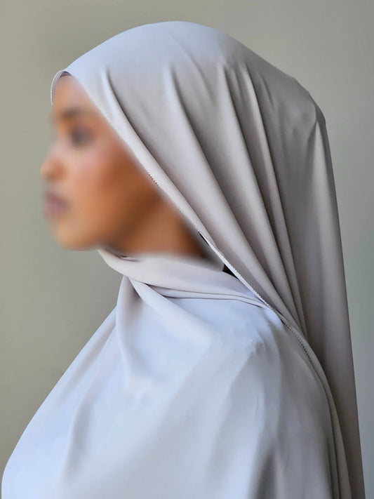 Silver Mist Ethereal Chiffon