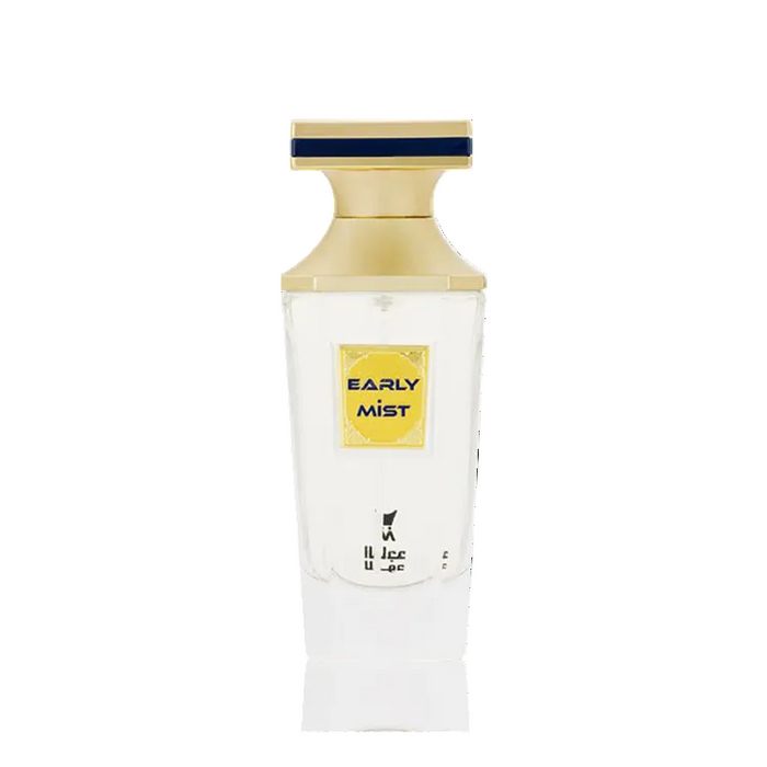 Early Mist Unisex Parfum 50ml elegant white perfume bottle with bergamot, woody, vetiver and musk fragrance notes
