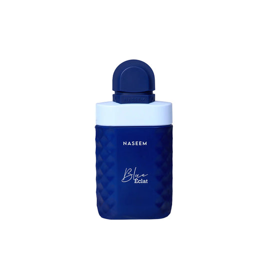 Naseem Blue Eclat Parfum 100ml luxury fragrance in an elegant blue bottle with long-lasting fresh aquatic scent