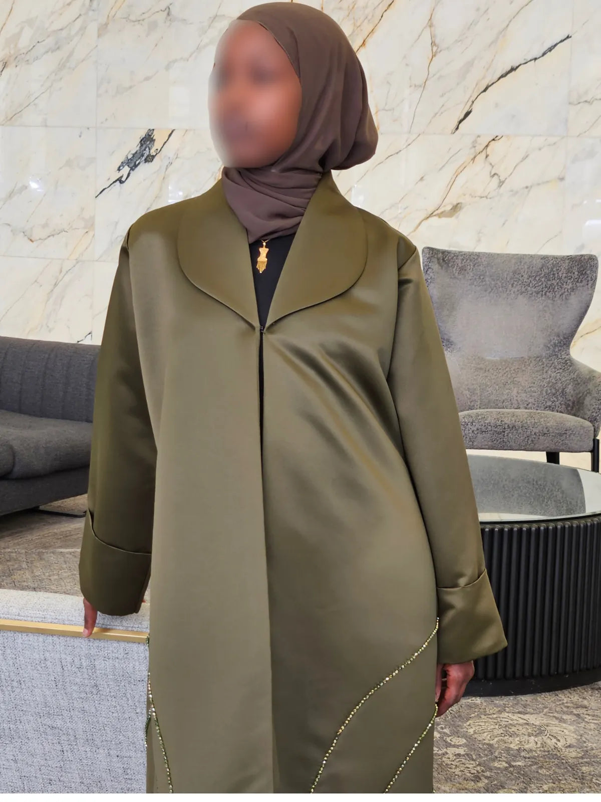 Olive Green - Aurora Abaya Collection